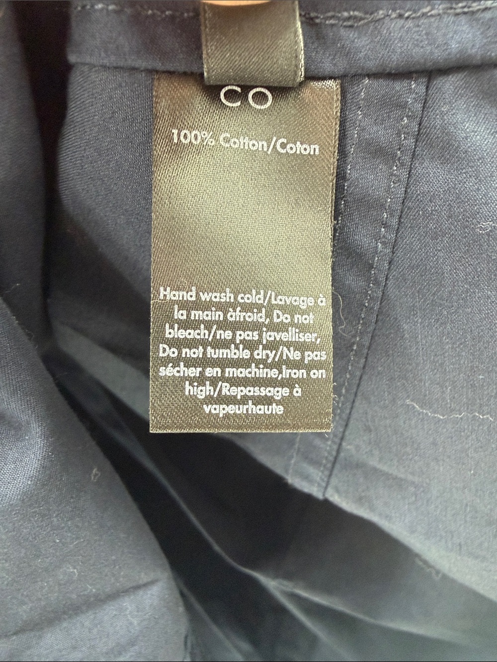 Co Essentials Women's A-line Buttondown Shirt - Navy - Small - New with tags - Picture 7 of 8